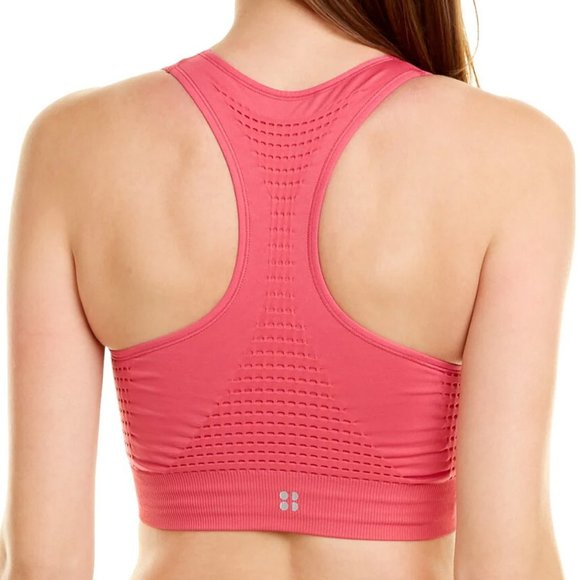 NEW Sweaty Betty Tayberry Pink Stamina Seamless Workout Sports Bra $40 Medium M - Picture 8 of 8